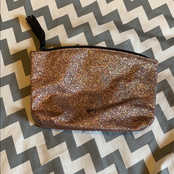 ipsy Bags Rose Gold Glitter Makeup Bag Poshmark